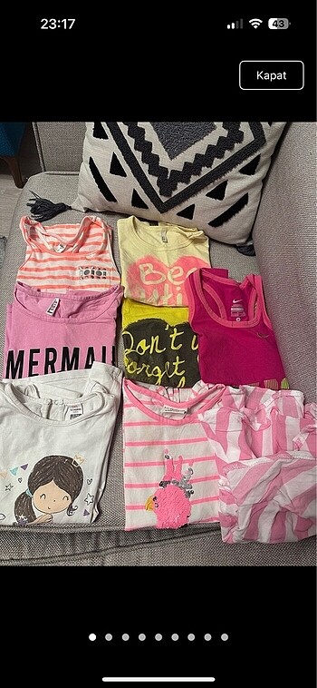 6 Yaş Beden kız çocuk pijama takımları