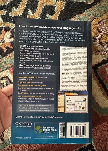 Oxford Wordpower İngilizce-İngilizce-Türkçe Sözlük - Görsel 2