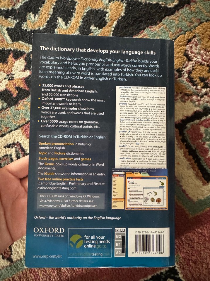 Oxford Wordpower İngilizce-İngilizce-Türkçe Sözlük - Görsel 2