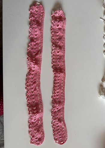 Pembe Bohem El İşi Havlu Kenarı - Görsel 2