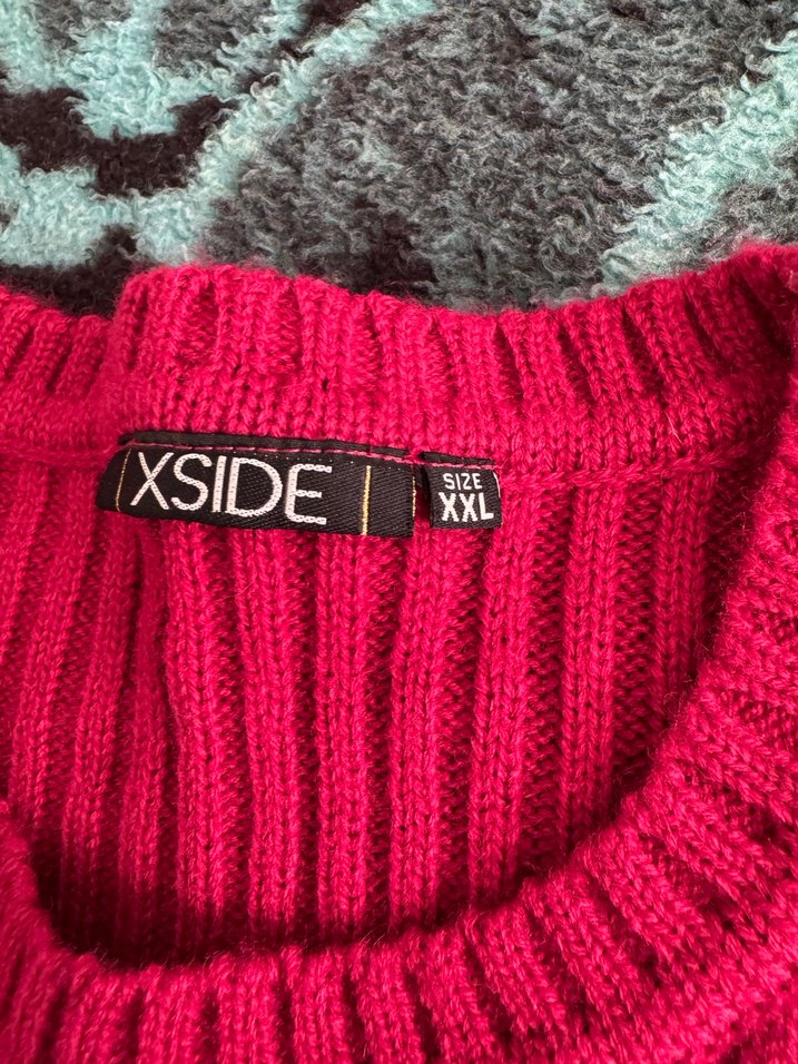 Pembe Klasik Triko Kazak - Görsel 2