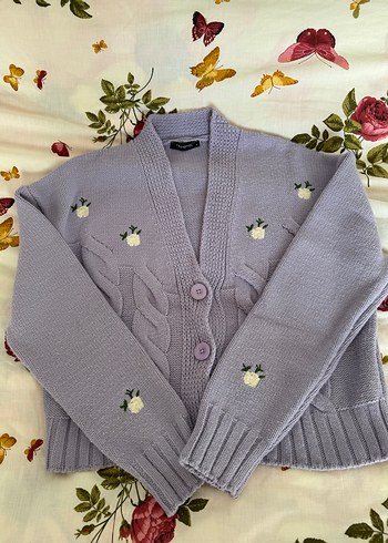 Lila Kadın Hırka - Görsel 2