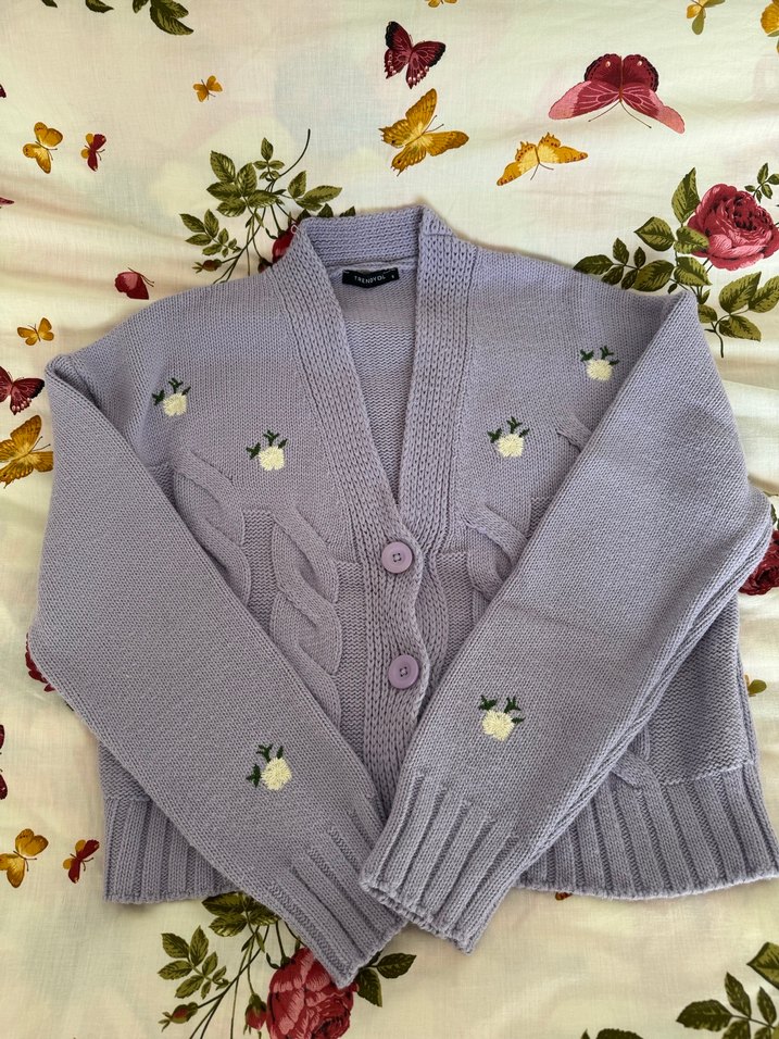 Lila Kadın Hırka - Görsel 2