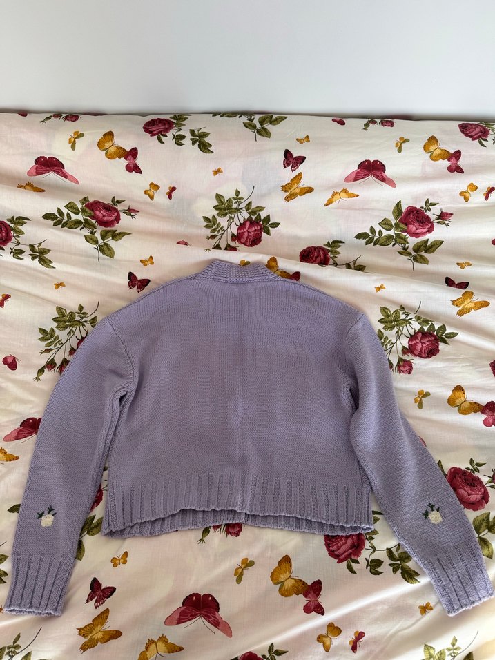 Lila Kadın Hırka - Görsel 4