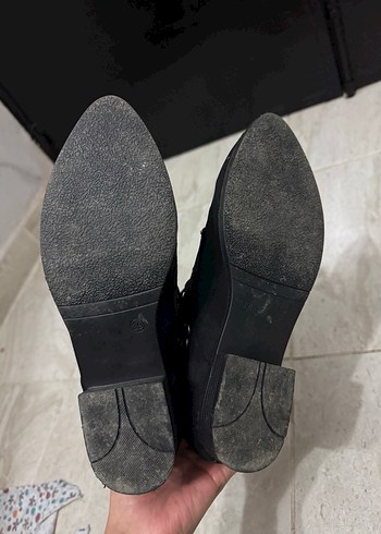 Siyah Süet Stiletto Topuklu Gotik Kadın Bot - Görsel 4