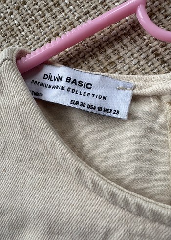 Dilvin Dilcin Marka Kolsuz krem Mini Elbise