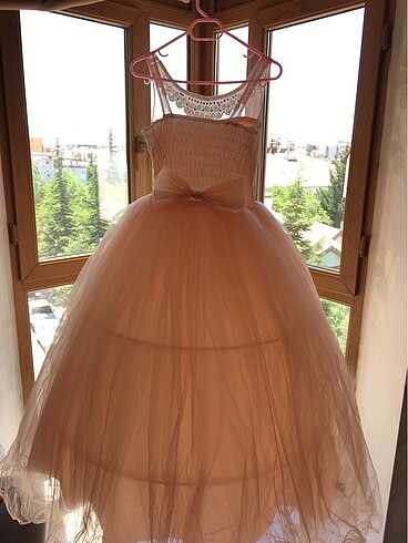 Kız çocuk pembe abiye