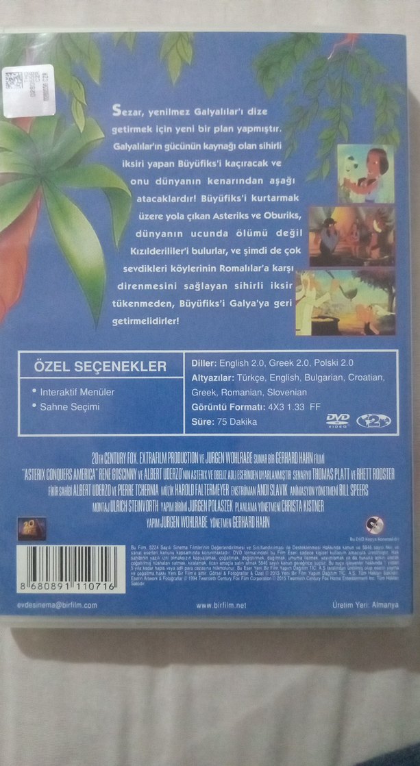 Asteriks Amerika'yı Fethediyor orjinal DVD - Görsel 3