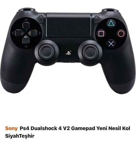  Beden Sony Ps4 Dualshock 4 V2 Gamepad Yeni Nesil Kol SiyahTeshir