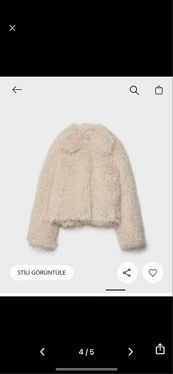 Stradivarius Stradivarius peluş kürk