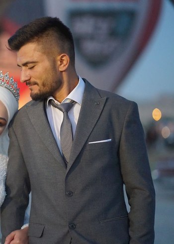Gri Düğmeli Notch Yaka Damatlık Ceket