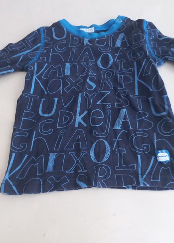 Mavi Baskılı Erkek Sweatshirt