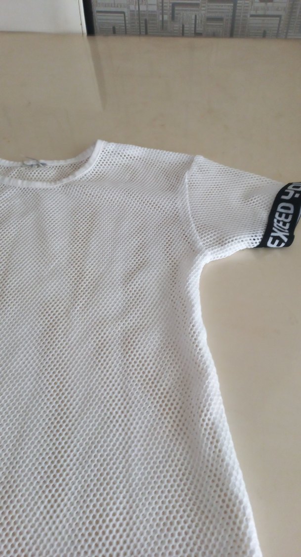 Beyaz Çocuk file tişört - Görsel 3