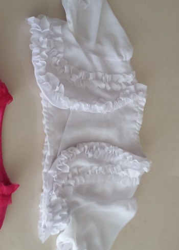 Kız Çocuk Fırfırlı Bolero 2'li Set - Görsel 3