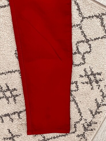 kırmızı klasik pantolon - Görsel 3