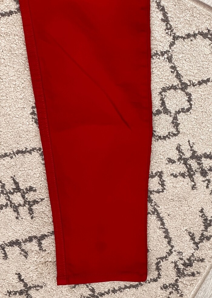 kırmızı klasik pantolon - Görsel 3
