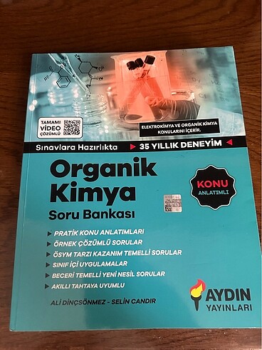Aydın Yayınları Organik Kimya Soru Bankası