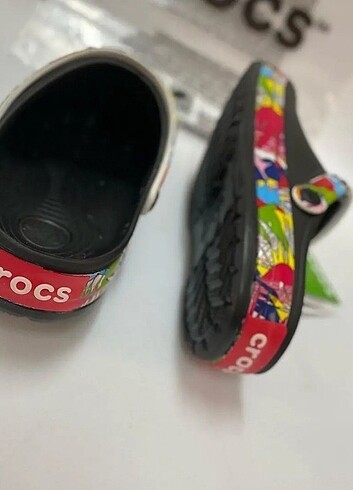 38 Beden siyah Renk Crocs Terlik Desenli Özel Seri