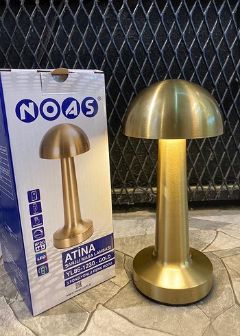 3 RENK ŞARJLI DİMLİ RETRO MASA LAMBASI - Görsel 6