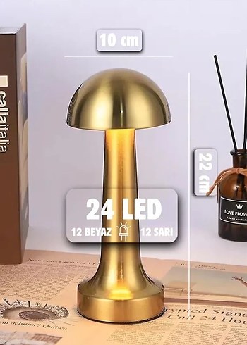 3 RENK ŞARJLI DİMLİ RETRO MASA LAMBASI - Görsel 3