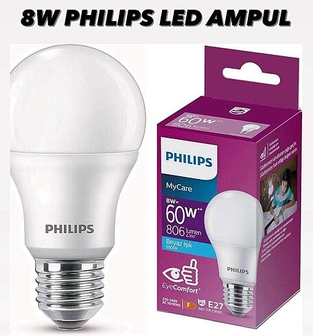 Beden 12 ADET PHİLİPS LED AMPÜL BEYAZIŞIK