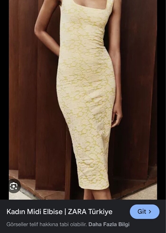 Zara midi elbise - Görsel 2