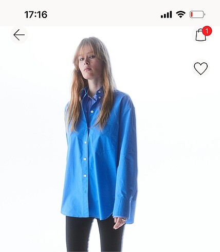 m Beden Poplin gömlek