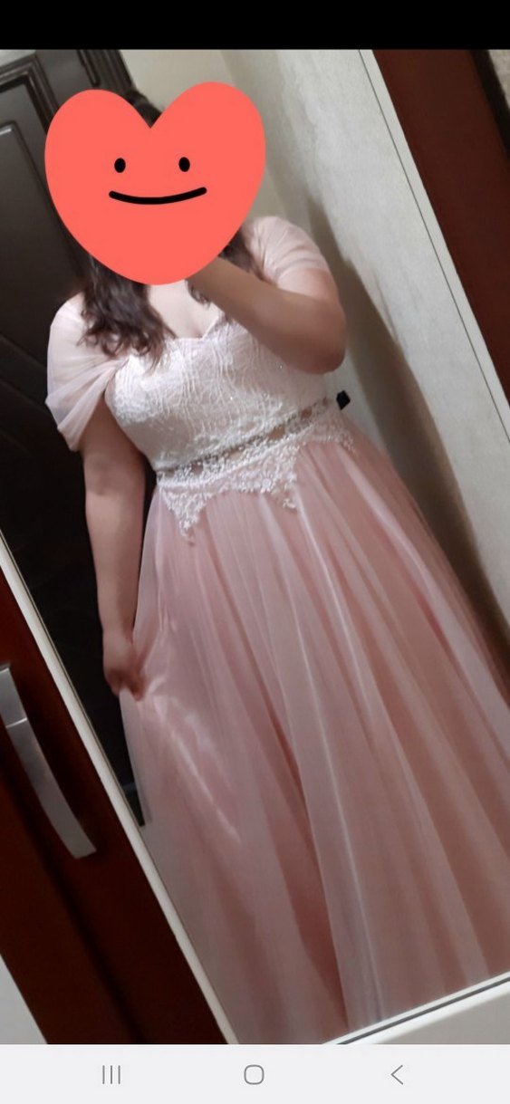 prenses kol sırt bağcıklı nişanlık - Görsel 2