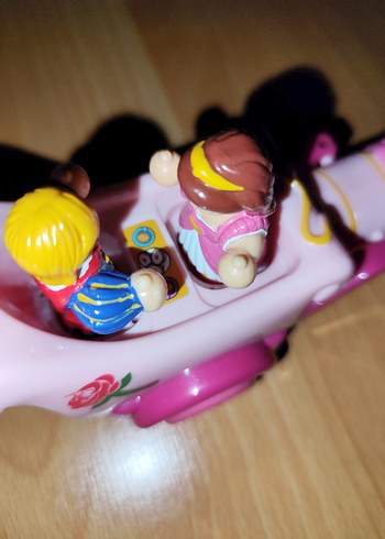 Renkli Pembe Oyuncak At Arabası - Görsel 4