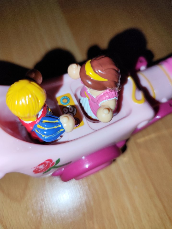 Renkli Pembe Oyuncak At Arabası - Görsel 4