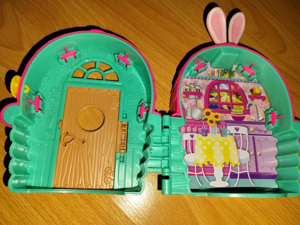 Pembe Tavşan Kulaklı Renkli Oyuncak Kapı - Görsel 2