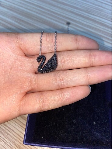 swarovski gümüş swarovski kolye