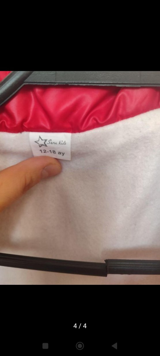 Kırmızı Erkek Çocuk Kapitone Mont - Görsel 3