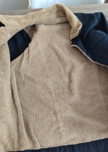 Düğmeli Kahverengi Denim Erkek Ceket - Görsel 2