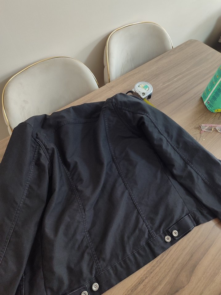 Düğmeli Kahverengi Denim Erkek Ceket - Görsel 4