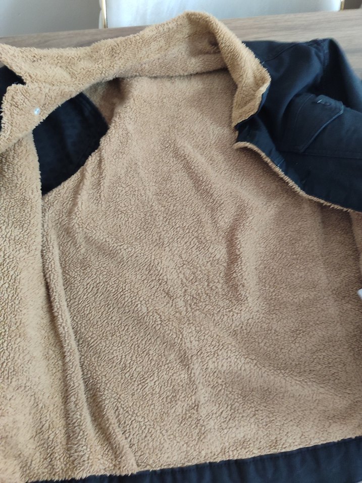 Düğmeli Kahverengi Denim Erkek Ceket - Görsel 2