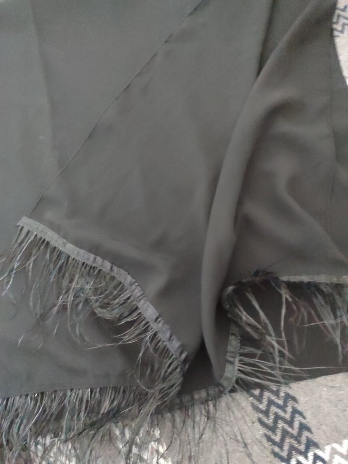 tüylü eşarp şal - Görsel 2