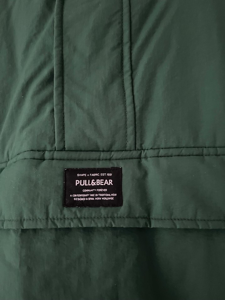 Erkek Haki Rahat Kesim Kanguru Mont - Görsel 2