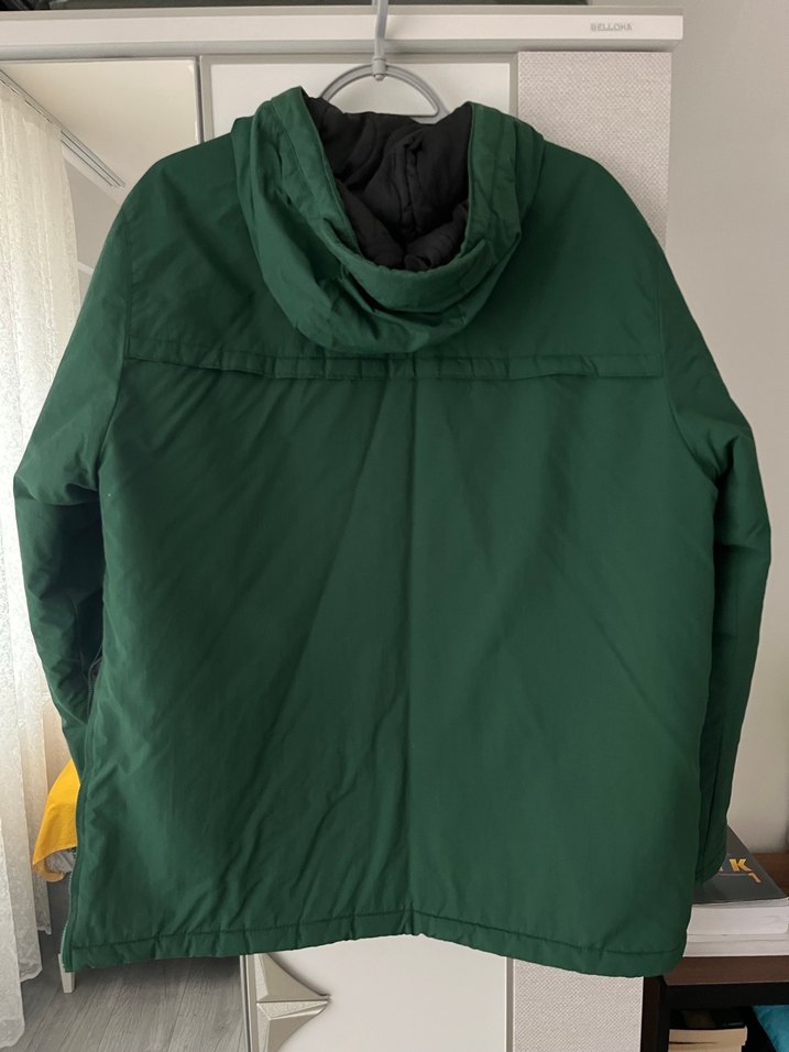 Erkek Haki Rahat Kesim Kanguru Mont - Görsel 3