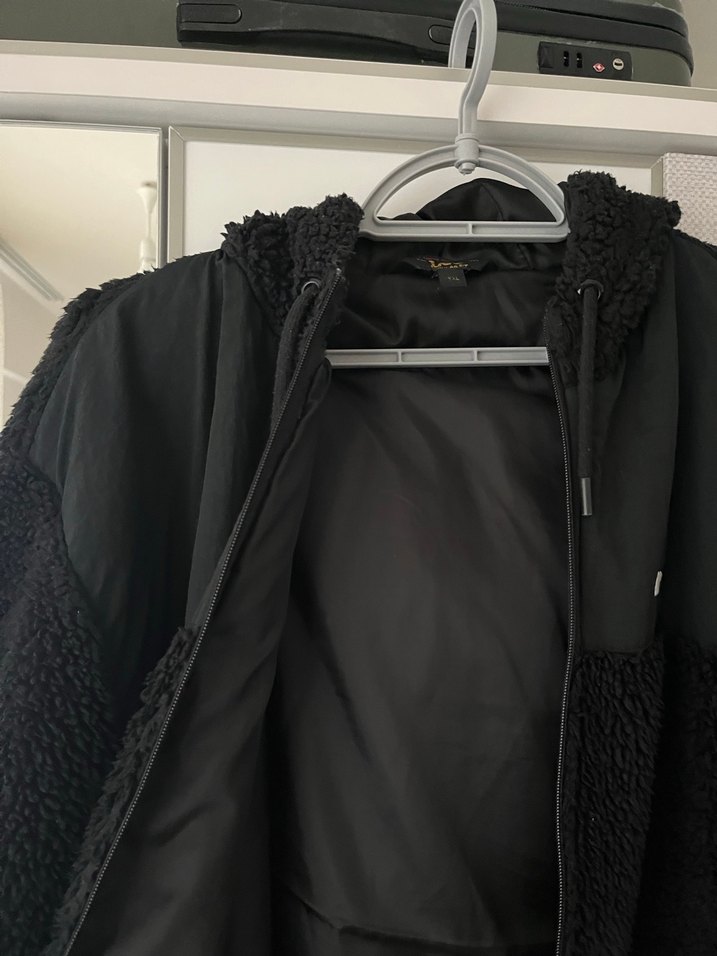 Erkek Siyah Fermuarlı Yumuşak Sweatshirt - Görsel 3