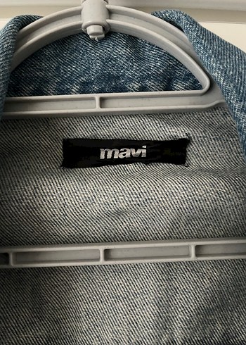 Düğmeli Oversize Mavi Denim Ceket - Görsel 2