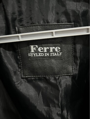2xl Beden siyah Renk Gianfranco Ferre Deri Ceket
