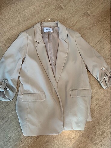 xl Beden camel Renk Stradivarius blazer ceket