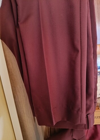 54 Beden bordo Renk Bordo takım elbise