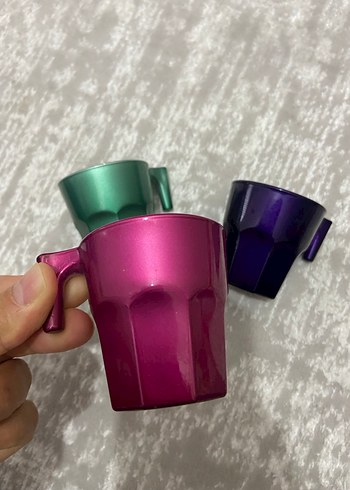 Paşabahçe Renkli Kahve Fincanları 3 adet