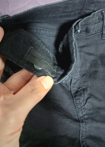 siyah Denim Erkek Mini kot Şort 11 12 13 yaş - Görsel 3