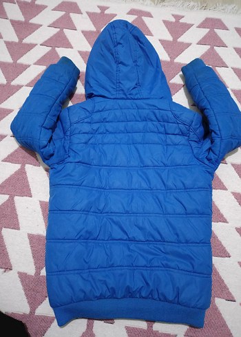 Mavi Fermuarlı Erkek Çocuk Mont - Görsel 3