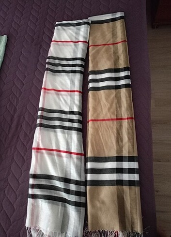 2 adet burbrey şal 300 tl diğerleri 100 tl 