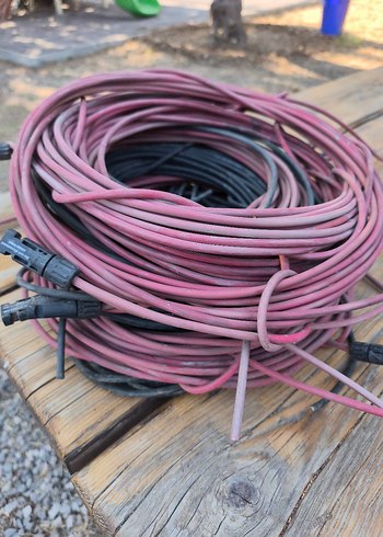 6 mm solar Kırmızı ve Siyah Kablo Seti - Görsel 3