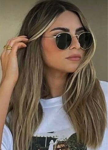 rayban round siyah cam güneş gözlüğü